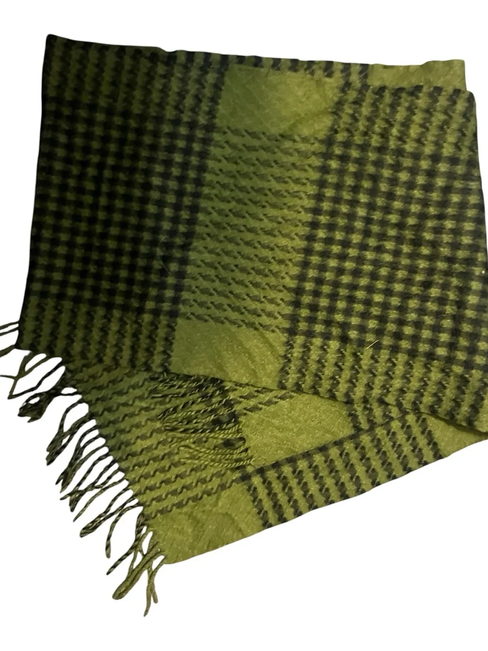 Black/Green Cashmere Scarf